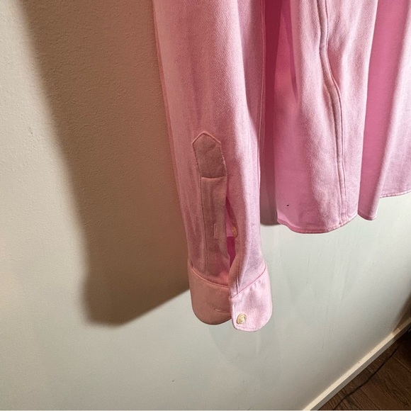 ZARA Sz XL Regular Fit Stretch Jersey Knit Button Down Long Sleeve Classic Shirt - Picture 8 of 8